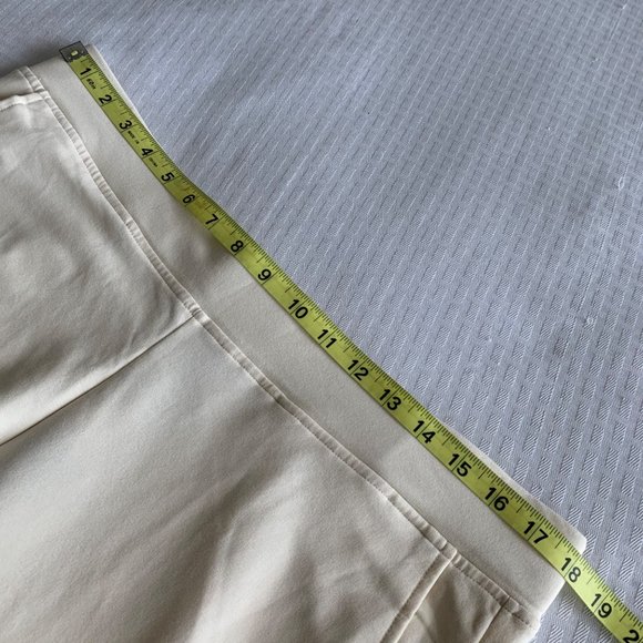 Lauren Ralph Lauren Fitness 2 Pants Women’s Large Cream Pockets Pull On Leisure - Picture 10 of 12